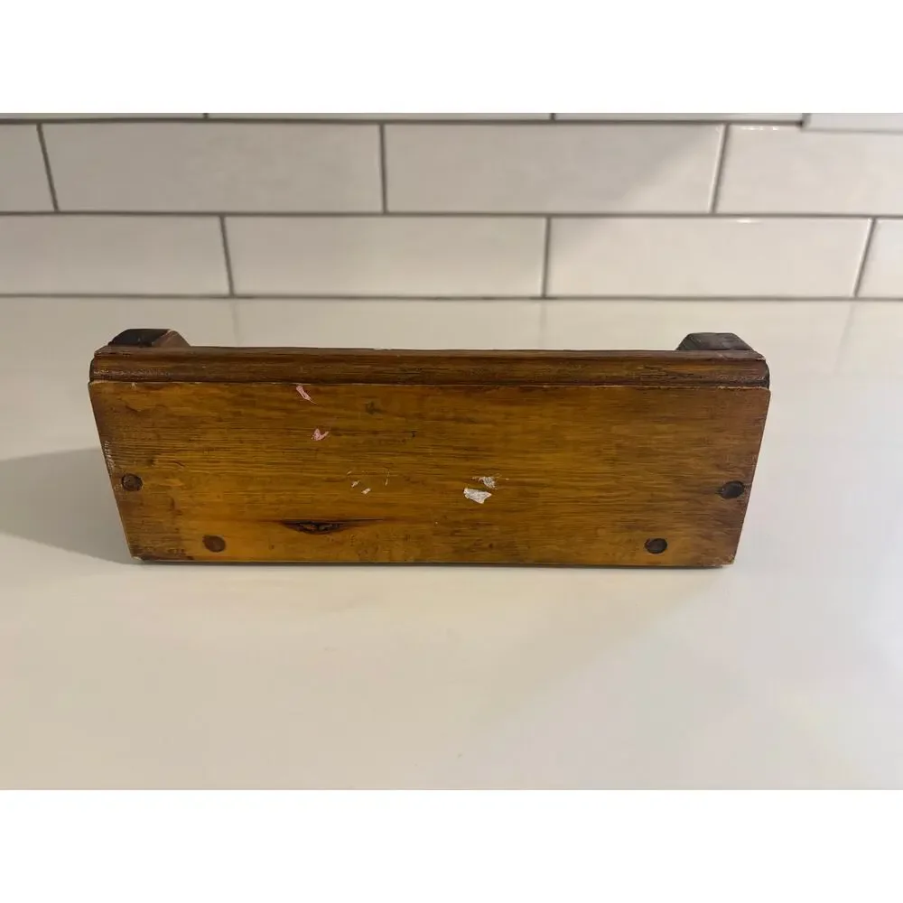 Vintage Wooden Pig Cut Out Shelf